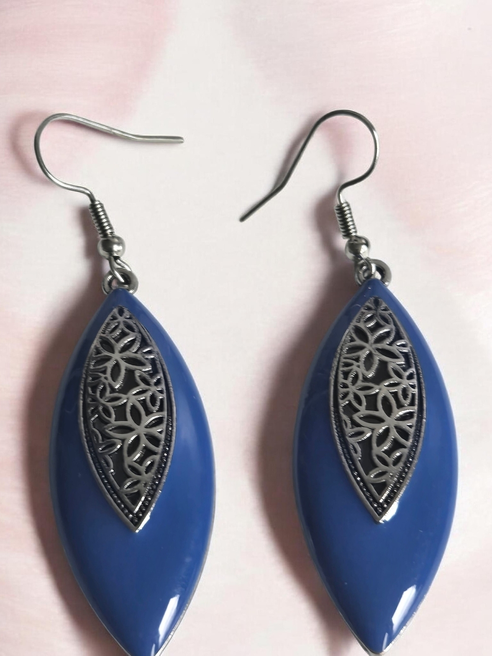 paparazzi Blue Teardrop Filigree Drop Earrings